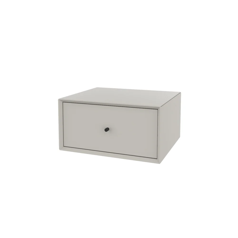 The Box 1939 Sengebord, m. 1 skuffe - GRÅ