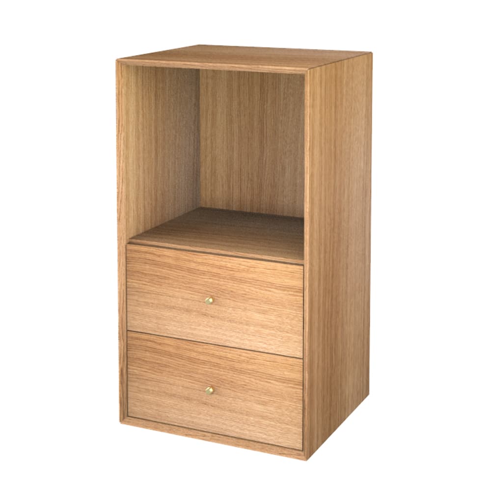 The Wood Box 7139 Kommode, m. 2 skuffer nederst