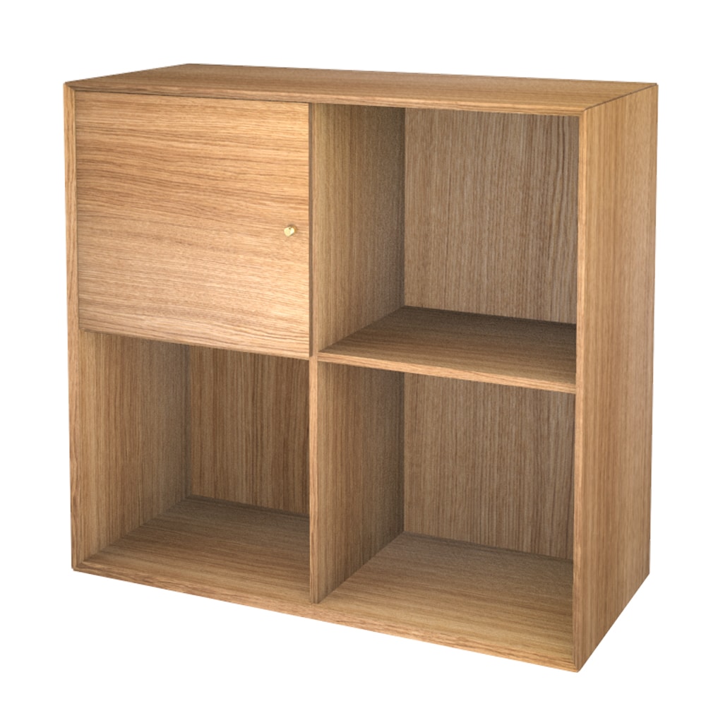 The Wood Box 7176 Reol, m. 1 dør øverst til venstre