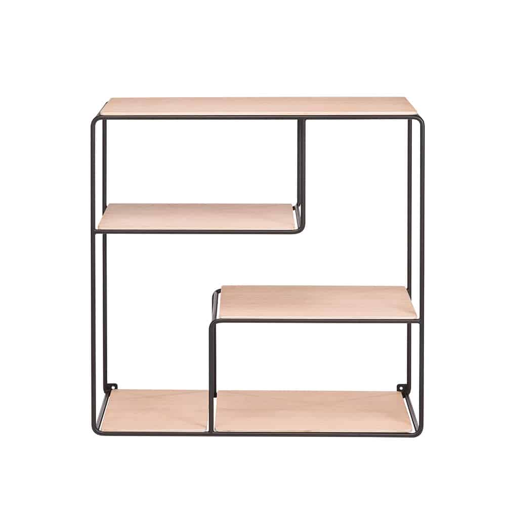 Anywhere Reolsystem - Væghængt reol med hylder i egetræ