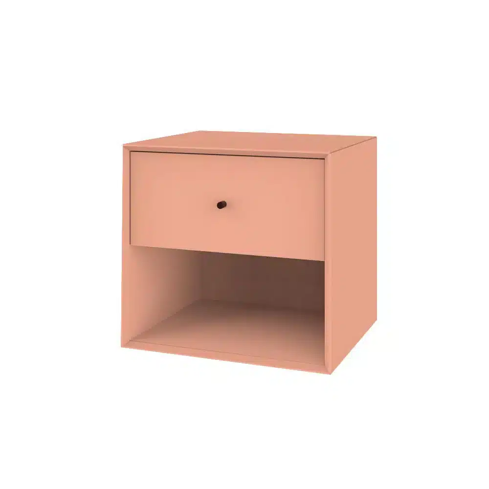 The Wood Box 3739 Sengebord, m. 1 skuffe - PEACH